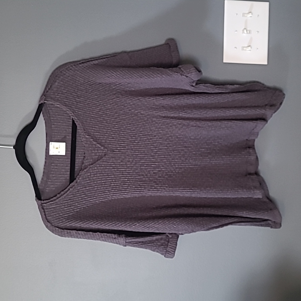 Grey Short Sleeve Top